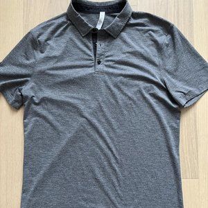 Lululemon Evolution Polo - Large - Heathered Black - Good